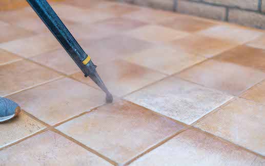 cleaning grout on tucson tile